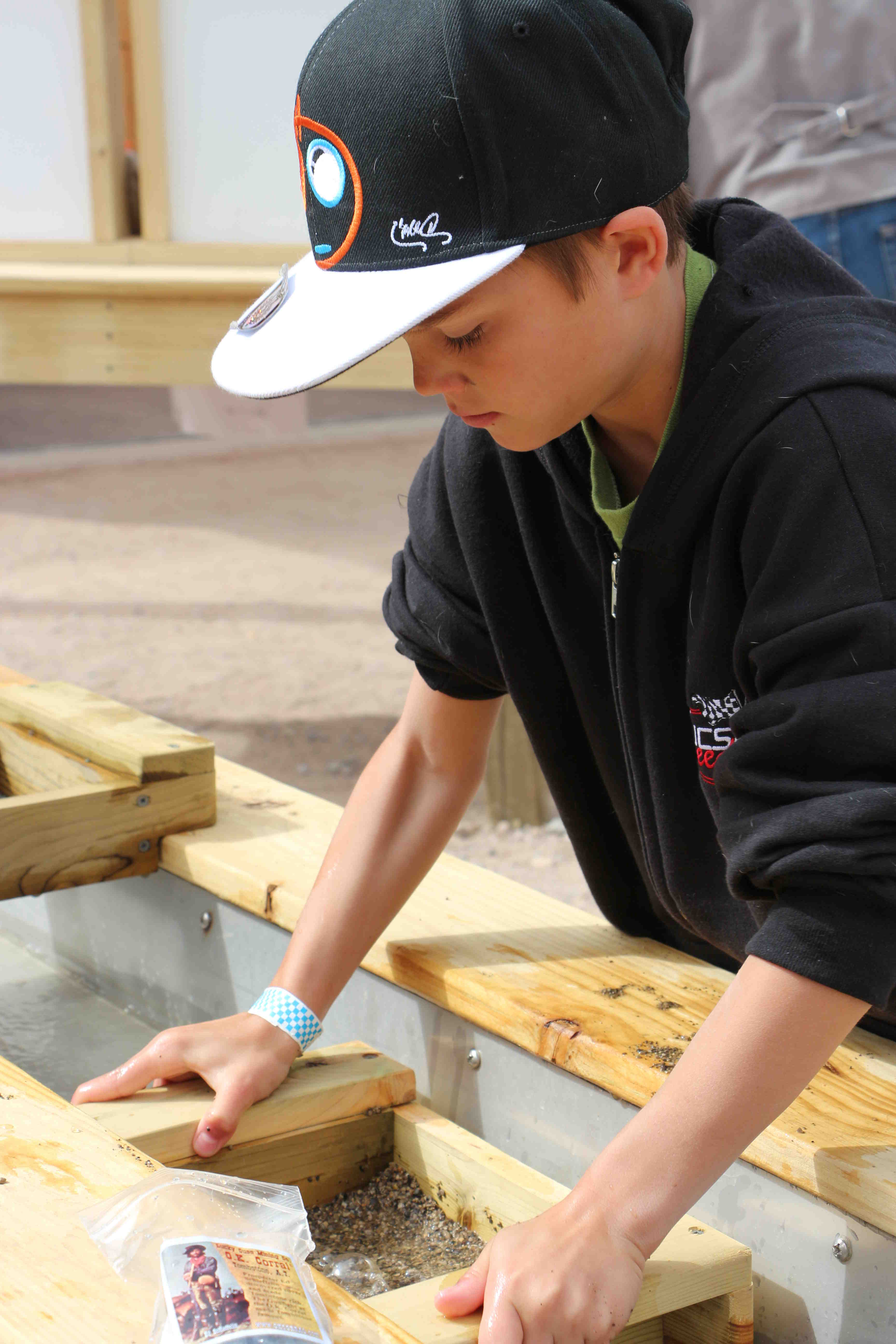 Gemstone panning at the O.K. Corral